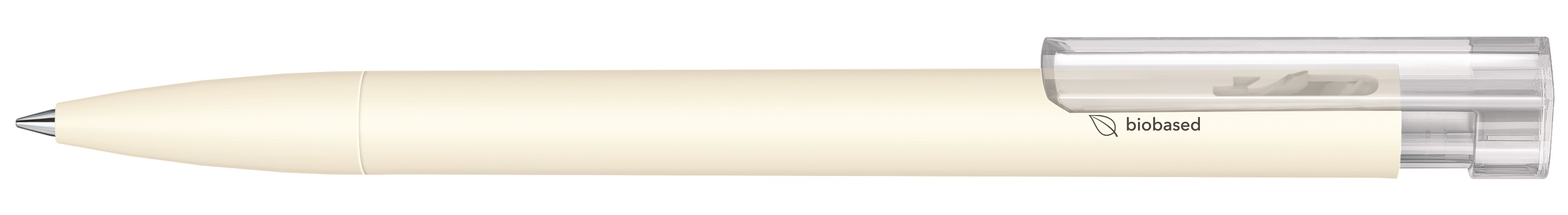 3310 Шариковая ручка Liberty Bio matt clip clear  белый natural