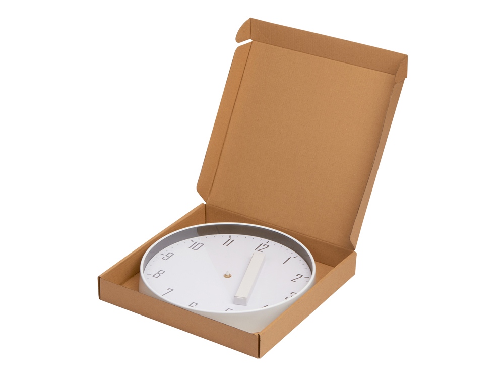 Пластиковые настенные часы  диаметр 30 см Carte blanche, белый