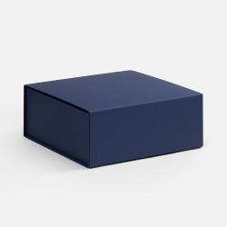 Коробка складная Quadra Fold, темно-синяя