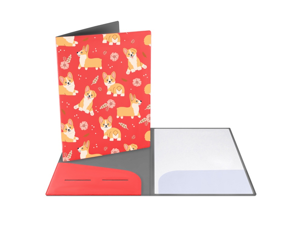 Папка для документов с возможностью полноцветной УФ-печати, софт-тач Папка для документов с возможностью полноцветной УФ-печати, софт-тач