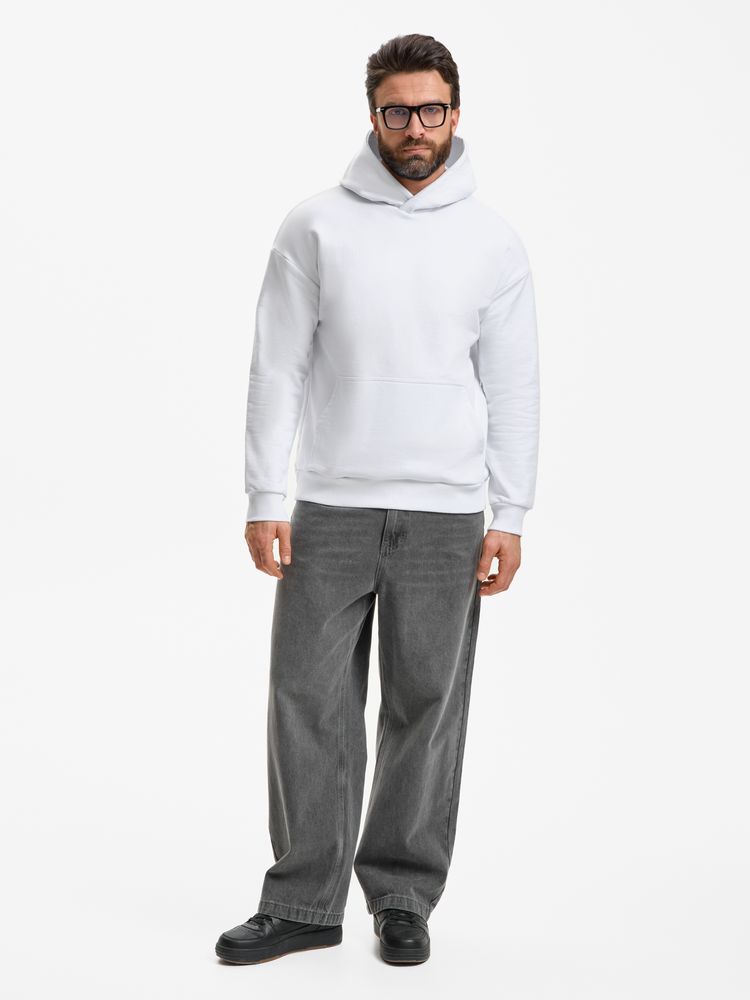 Худи унисекс оверсайз Daylero, белое Худи унисекс оверсайз Daylero, белое