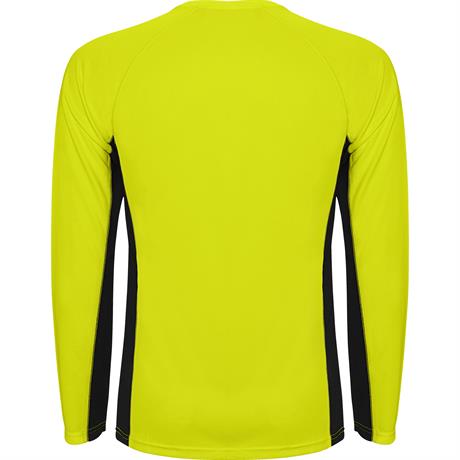 Спортивная футболка SHANGHAI L/S мужская, ФЛУОРЕСЦЕНТНЫЙ ЖЕЛТЫЙ/ЧЕРНЫЙ XL