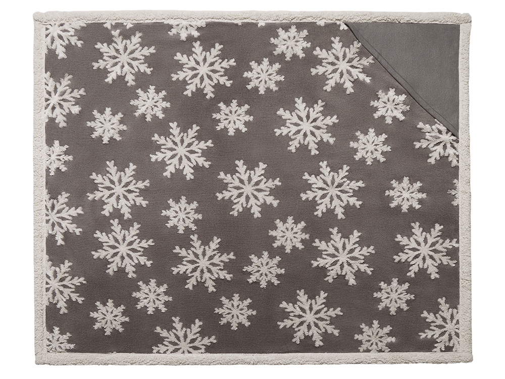 Плед Snowflake новогодний