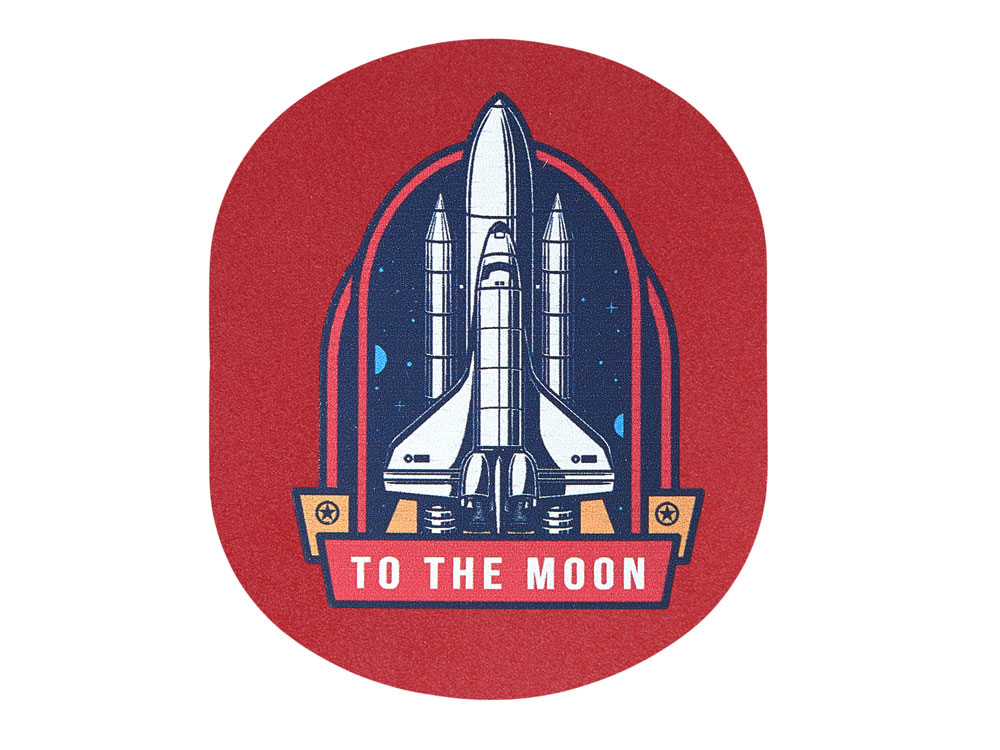 ПАТЧ ОВАЛ nubuk (красный) 6,0 х 5,0 см