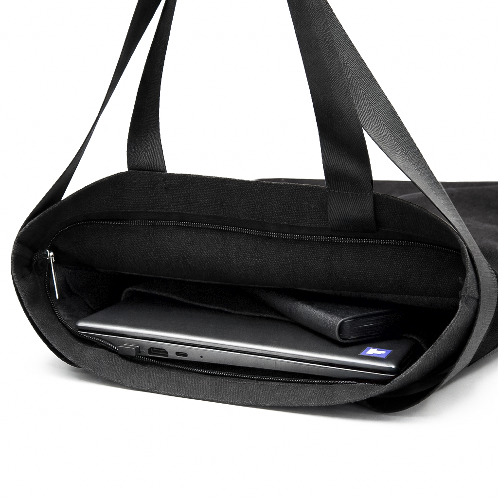 Шоппер/рюкзак Superbag Transformer, с молнией и двумя отделениями (черный)