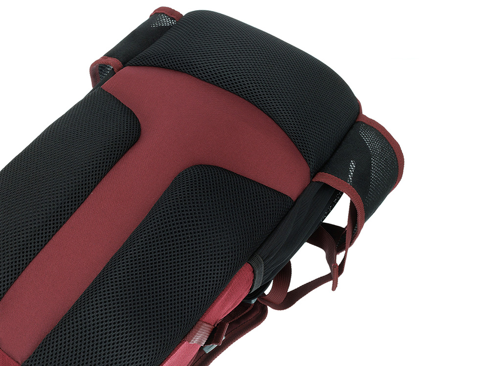Туристический рюкзак TORBER КЕМПИНГ, бордовый, полиэстер, 26 х 48 х 12 см