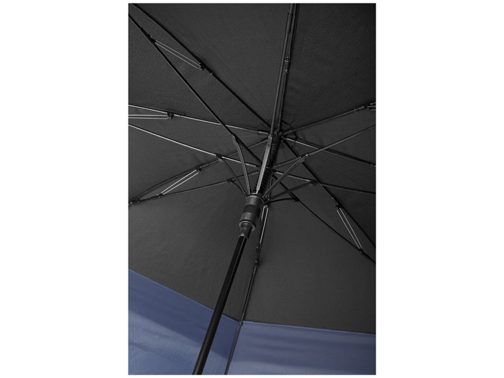 Выдвижной зонт 23-30 дюймов полуавтомат, черный/темно-синий