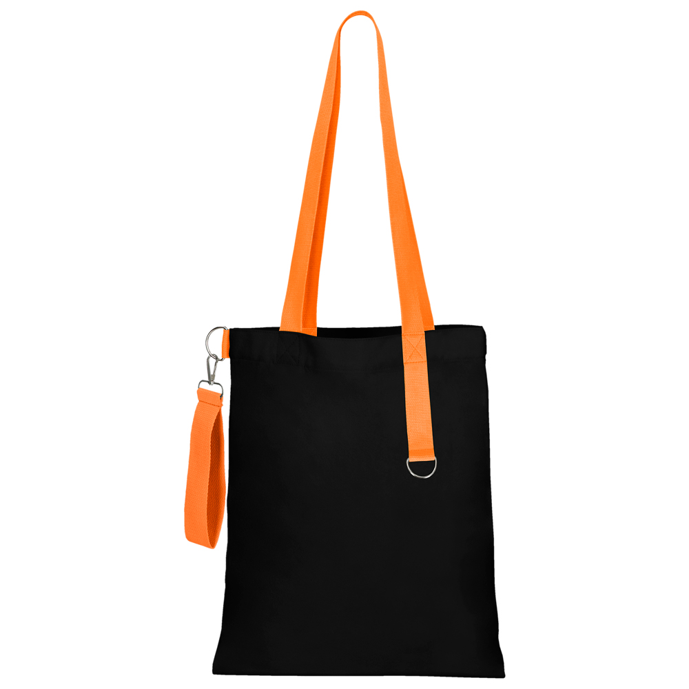 Сумка для покупок Black GLOW 325 г/м² с ремувкой, оранжевая/оранжевая