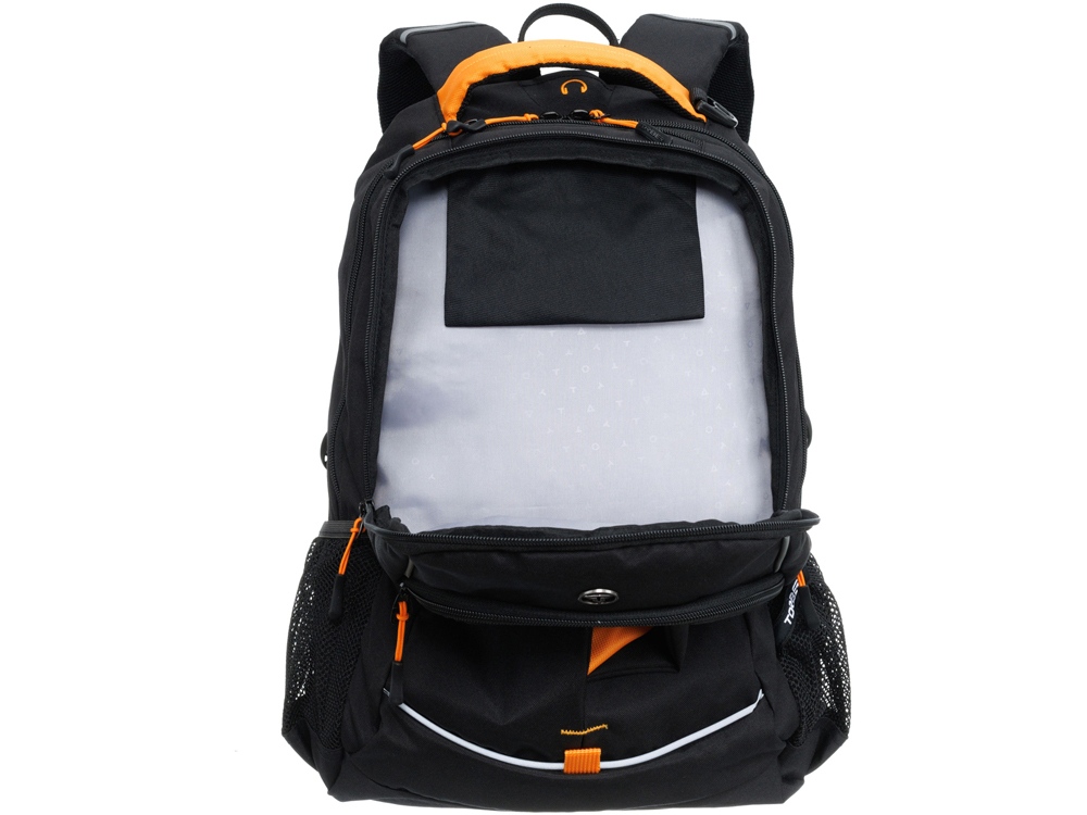 Рюкзак TORBER ROCKIT черный/оранжевый, полиэстер/добби, 32x15x46 см, 22 л Рюкзак TORBER ROCKIT черный/оранжевый, полиэстер/добби, 32x15x46 см, 22 л