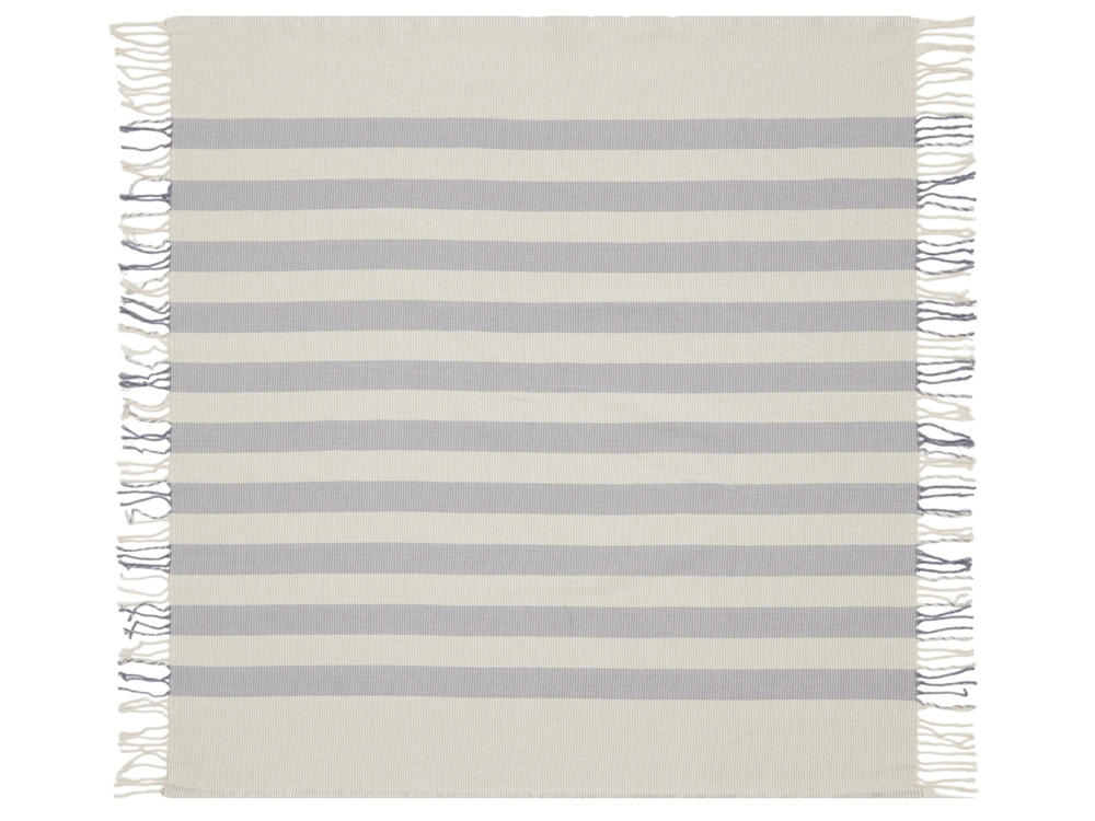 Плед Reglet, 130x150 см ( с учетом бахромы) 100% хлопок, серый