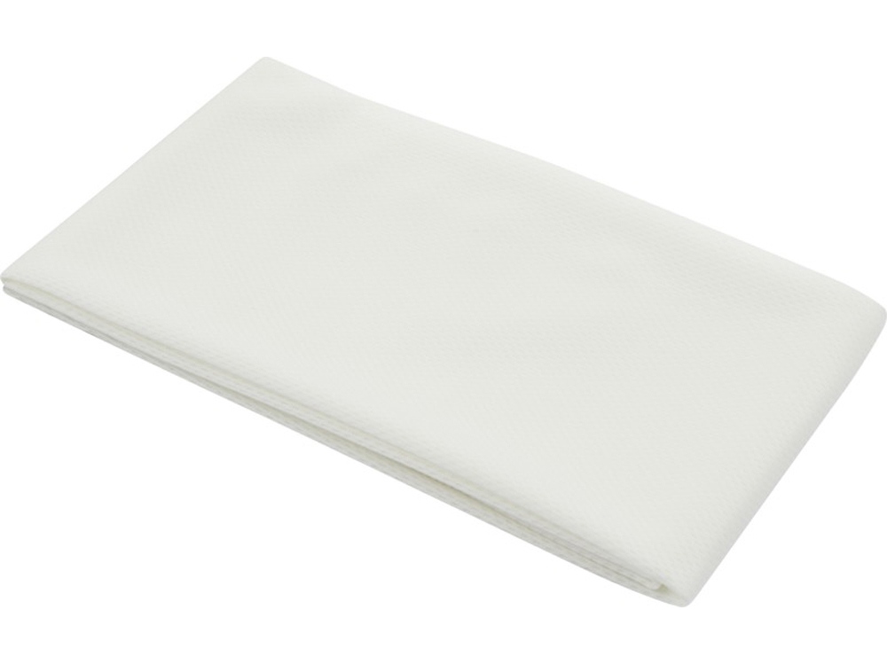 Lucas спортивное полотенце из переработанного полиэстера 30х80 см - Белый