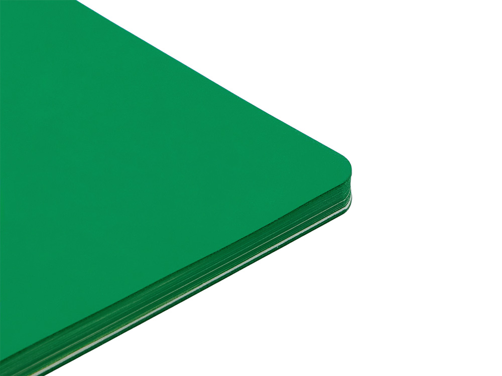 Блокнот Audrey А5 на сшивке в гибкой обложке софт-тач, зеленый