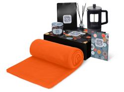 Подарочный набор Re:y. Vive с пледом, френч-прессом и кофе Подарочный набор Re:y. Vive с пледом, френч-прессом и кофе