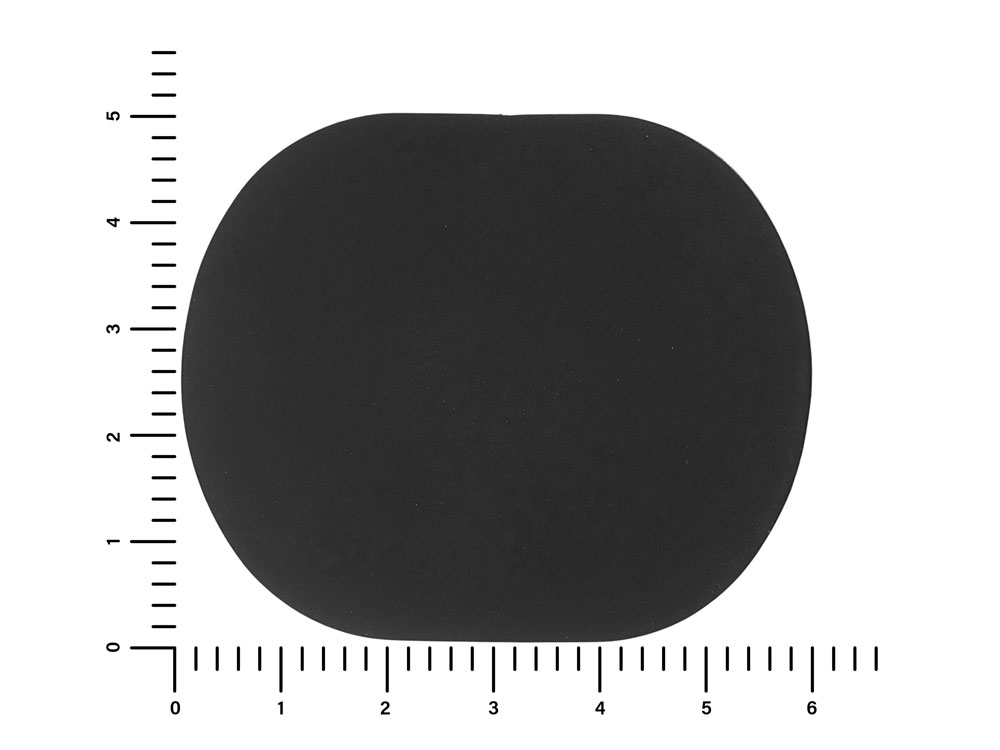 ПАТЧ ОВАЛ soft-touch (чёрный) 6,0 х 5,0 см
