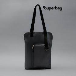 Шоппер Superbag Pocket (серый с черным)