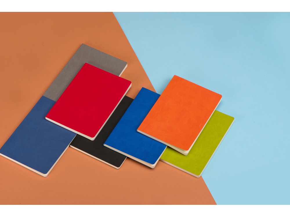 Блокнот Wispy линованный в мягкой обложке, зеленое-яблоко (Р)