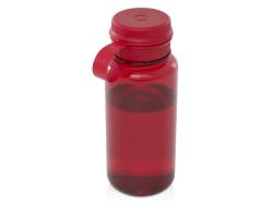 Спортивная бутылка Ryder из переработанного ПЭТ-пластика объемом 900 мл с многофункциональной крышкой, сертифицированная RCS - Красный