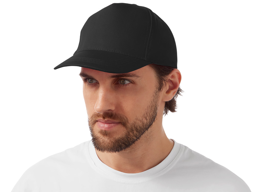 Бейсболка Мемфис 230 5-панельная, цвет черный