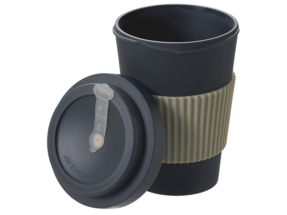 Термокружка Muffin из натуральных волокон, темно-серый Термокружка Muffin из натуральных волокон, темно-серый