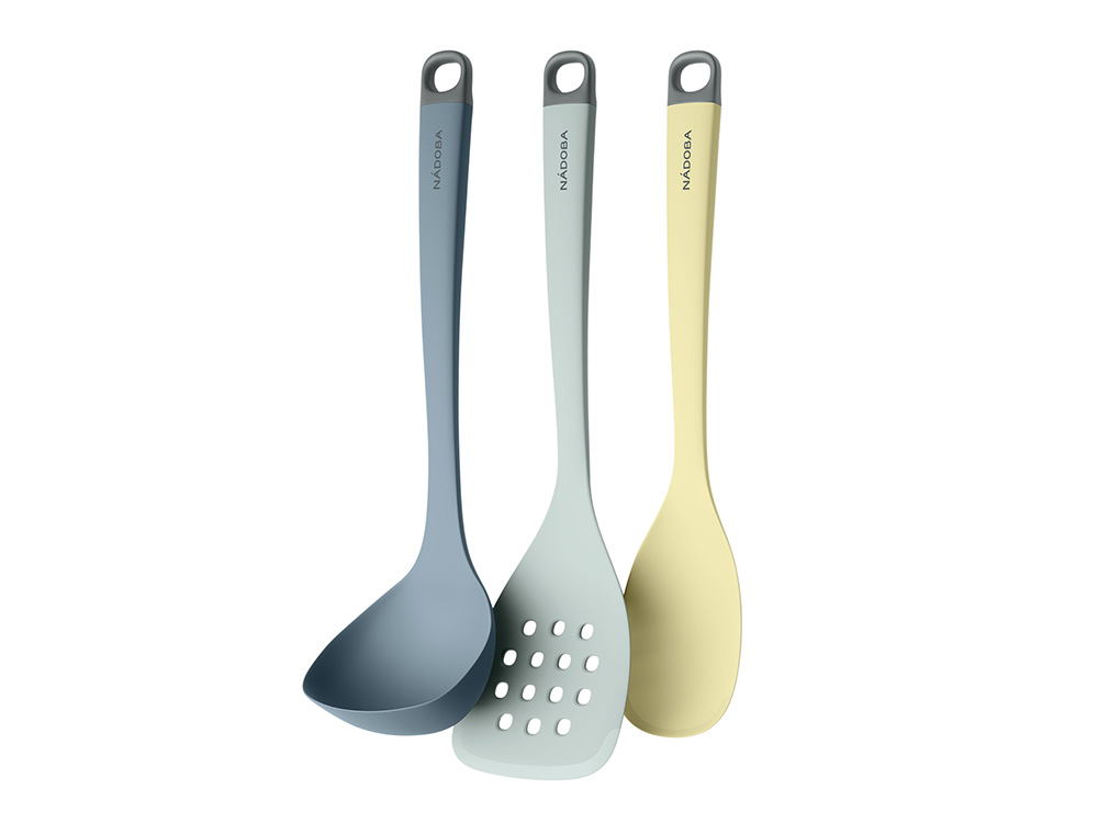 Набор кухонных силиконовых инструментов, 3 пр., NADOBA, серия Paulina