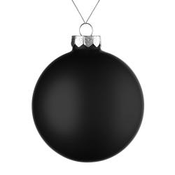 Елочный шар Finery Matt, 10 см, матовый черный Елочный шар Finery Matt, 10 см, матовый черный