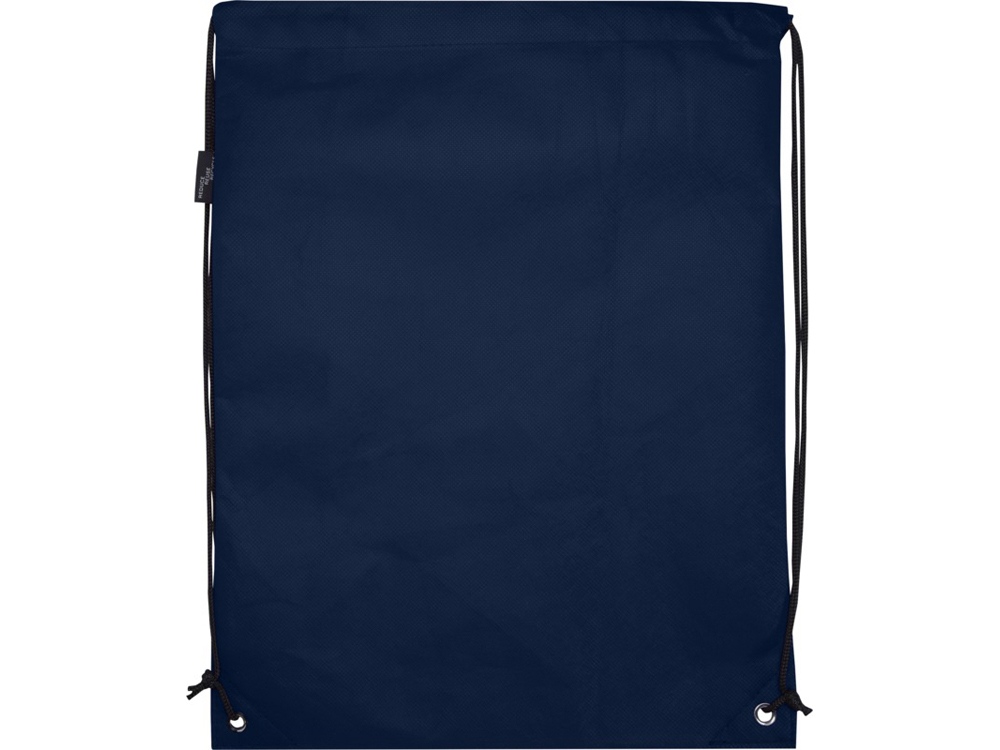 Рюкзак-мешок  на шнурке Evergreen из переработанного нетканого материала, синий navy