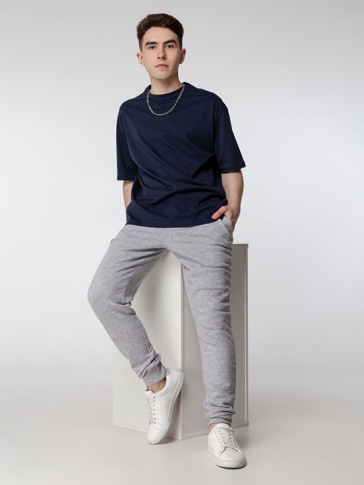 Футболка оверсайз мужская Boxy Men, синяя (джинс)