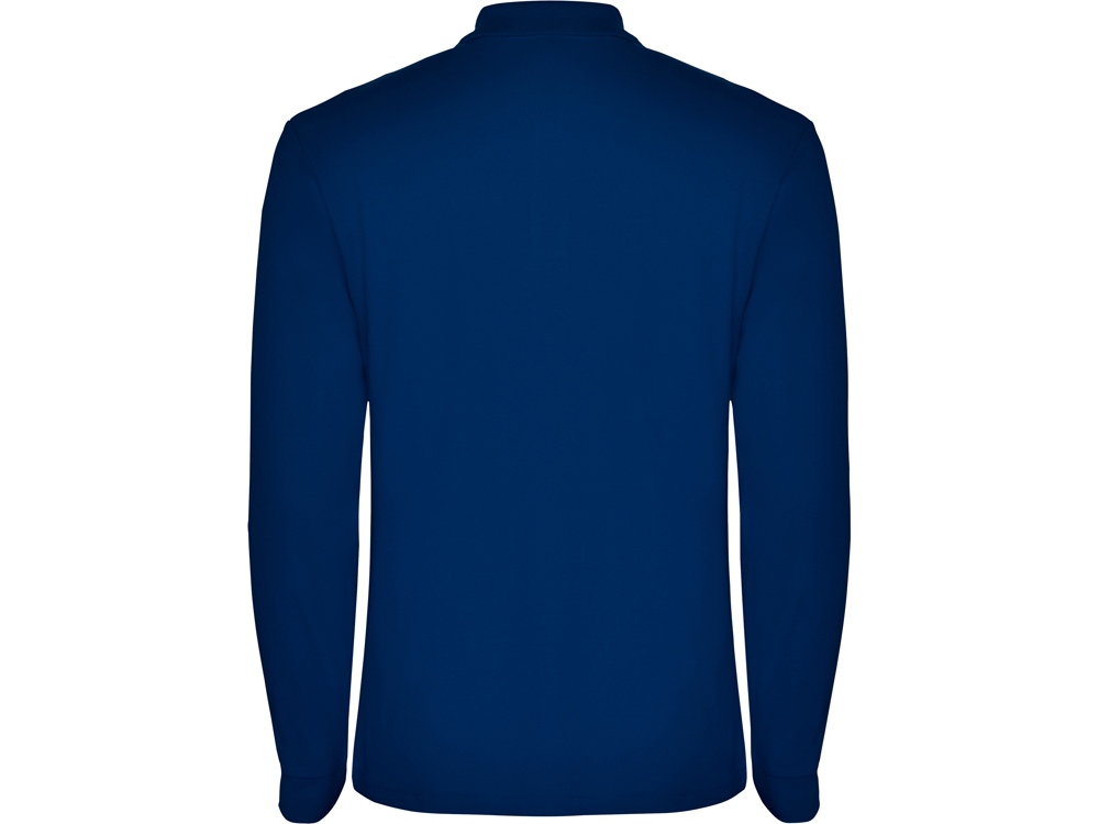 Рубашка поло Estrella мужская с длинным рукавом, королевский синий