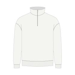 Толстовка на молнии унисекс FLOW, белая (теплый оттенок), размер 3XL/4XL Толстовка на молнии унисекс FLOW, белая (теплый оттенок), размер 3XL/4XL