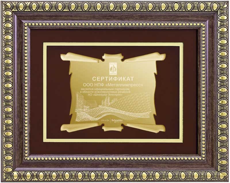 Эксклюзивная рамка с лаз.гравировкой на метал.дипломе Эксклюзивная рамка с лаз.гравировкой на метал.дипломе