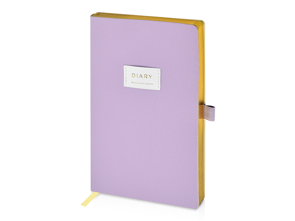 Ежедневник недатированный А5 Zefir с нашивкой, сиреневый Ежедневник недатированный А5 Zefir с нашивкой, сиреневый