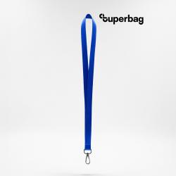 Лента для бейджа Flat, с карабином (синий) Лента для бейджа Flat, с карабином (синий)