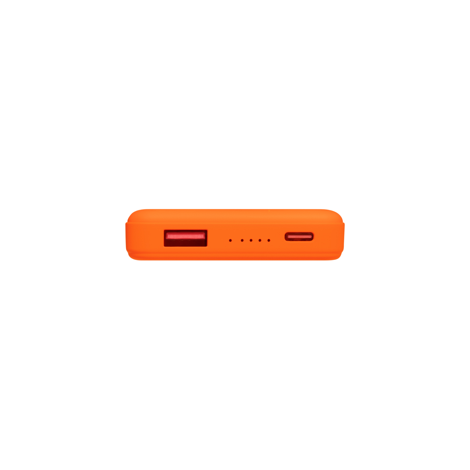 Внешний аккумулятор Ларго PD (Largo PD) 5000mAh с функцией беспроводной зарядки 15W, оранжевый Внешний аккумулятор Ларго PD (Largo PD) 5000mAh с функцией беспроводной зарядки 15W, оранжевый