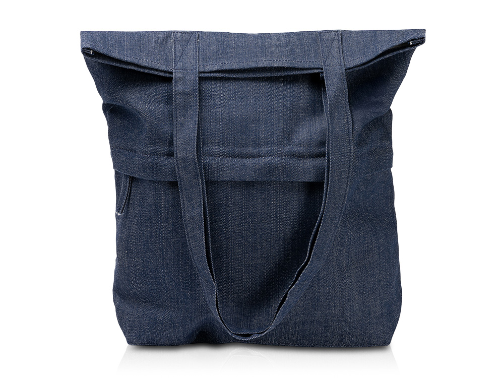 Сумка из переработанной джинсовой ткани Крик (Kirk), синий Сумка из переработанной джинсовой ткани Крик (Kirk), синий