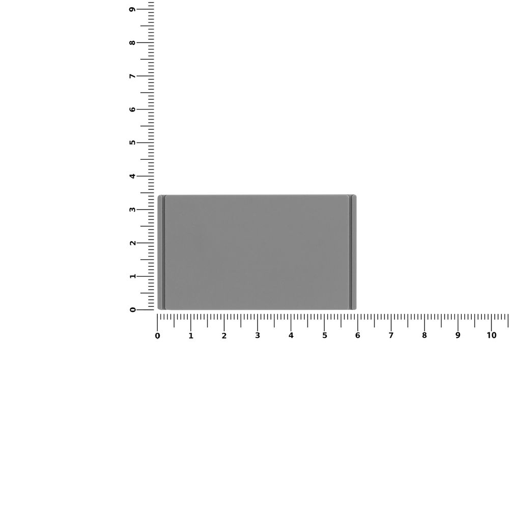 Лейбл из ПВХ Dzeta, M, серый