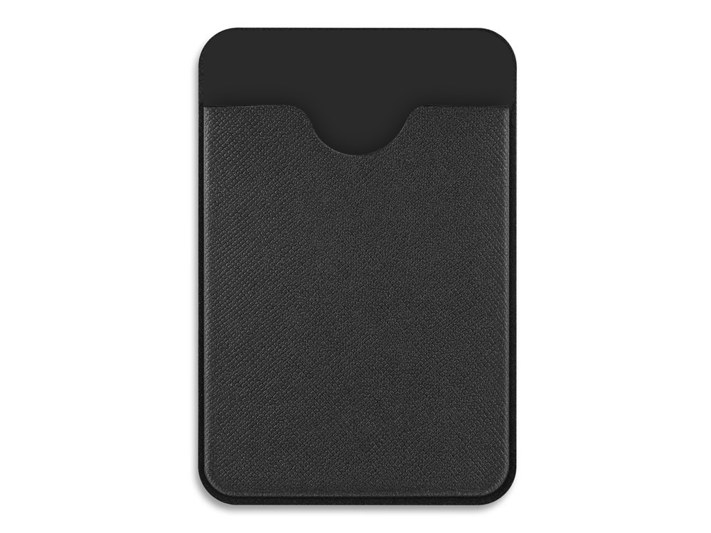 Чехол-картхолдер Favor на клеевой основе на телефон для пластиковых карт и и карт доступа, черный