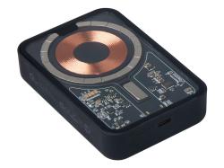 Беспроводной магнитный внешний аккумулятор с QC\PD MagnifIQ, 10000 мАч, 15 Вт, черный