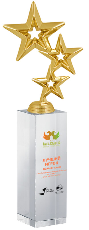 Награды Звезды с цветной печатью