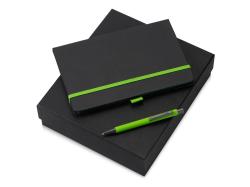 Подарочный набор Jacque 2.0. с ручкой и блокнотом, зеленое яблоко