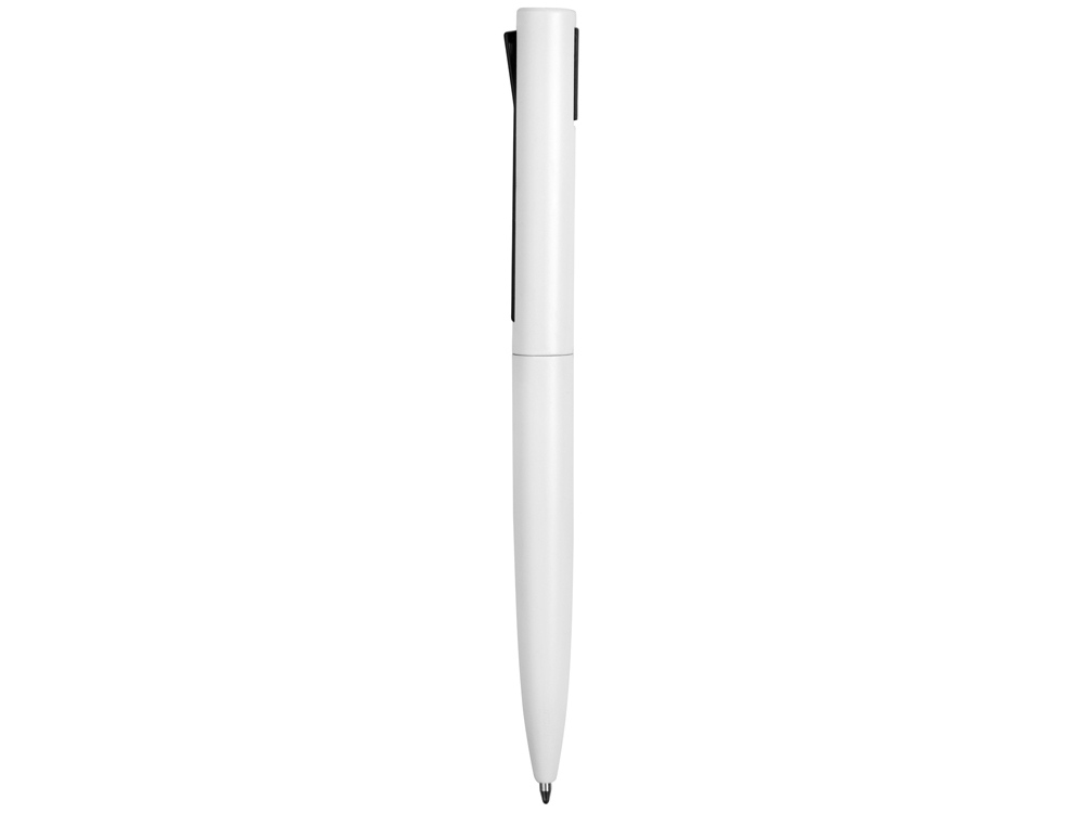 Ручка металлическая шариковая Bevel, белый/черный