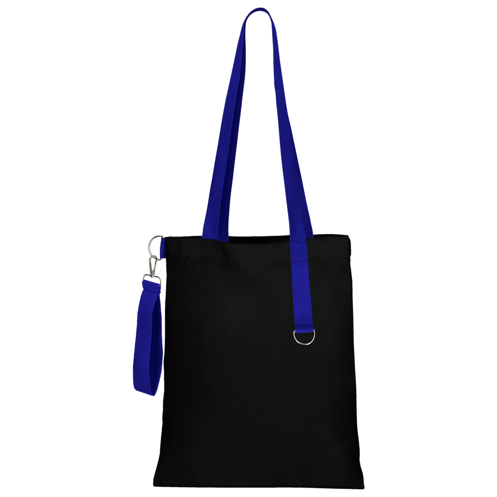 Сумка для покупок Black GLOW 325 г/м² с ремувкой, синяя/синяя Сумка для покупок Black GLOW 325 г/м² с ремувкой, синяя/синяя