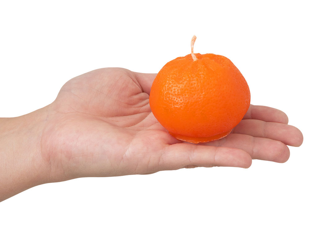 Свеча Мандарин, оранжевый