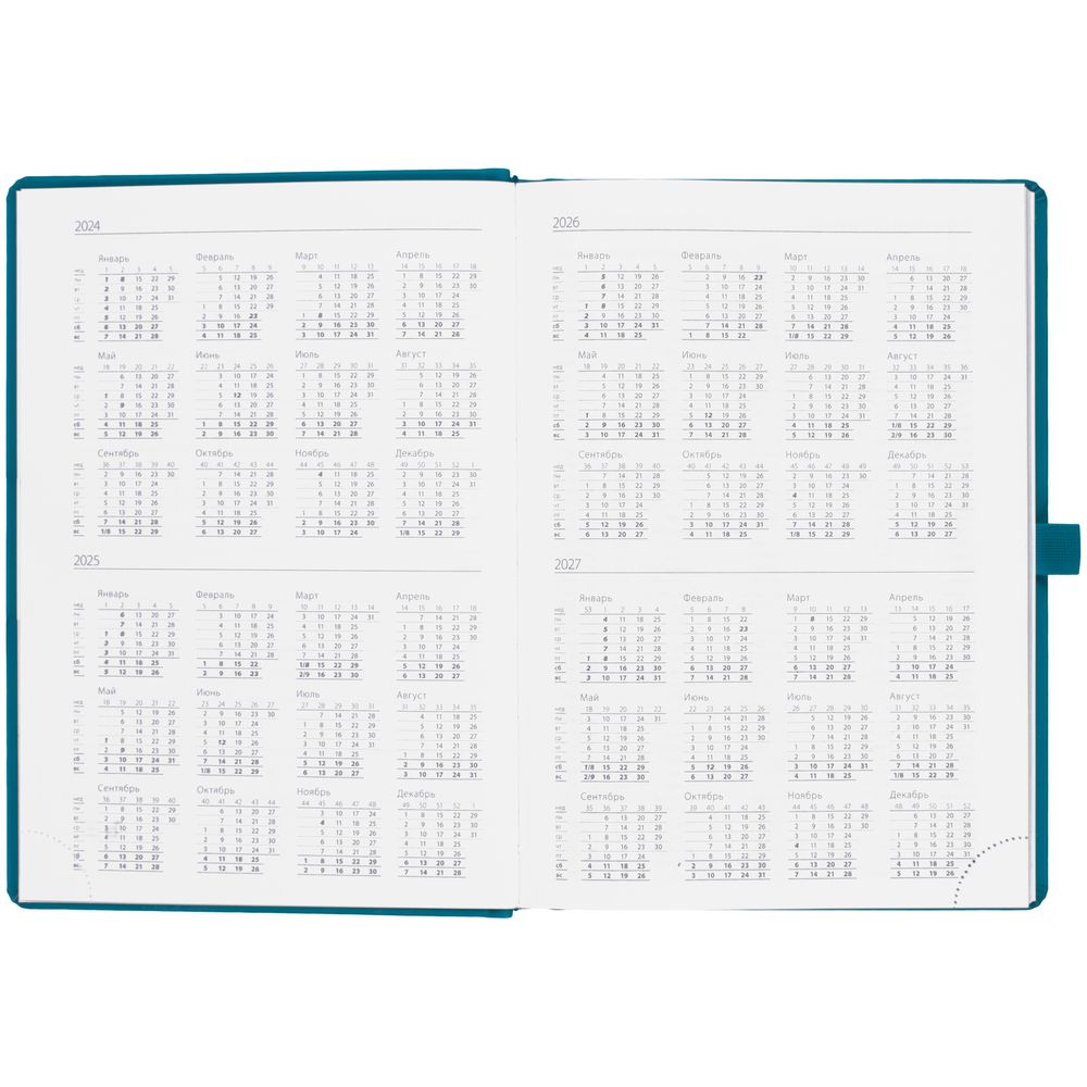 Ежедневник Favor, недатированный, бирюзовый Ежедневник Favor, недатированный, бирюзовый