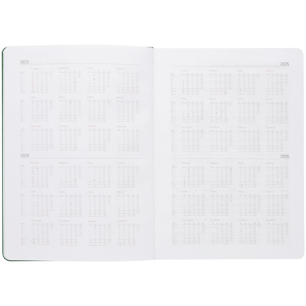 Ежедневник New Factor Metal, зеленый Ежедневник New Factor Metal, зеленый
