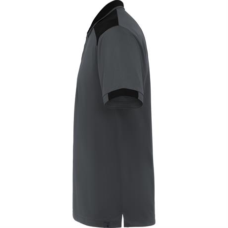 Футболка поло SAMURAI мужская, СВИНЦОВЫЙ/ЧЕРНЫЙ 3XL