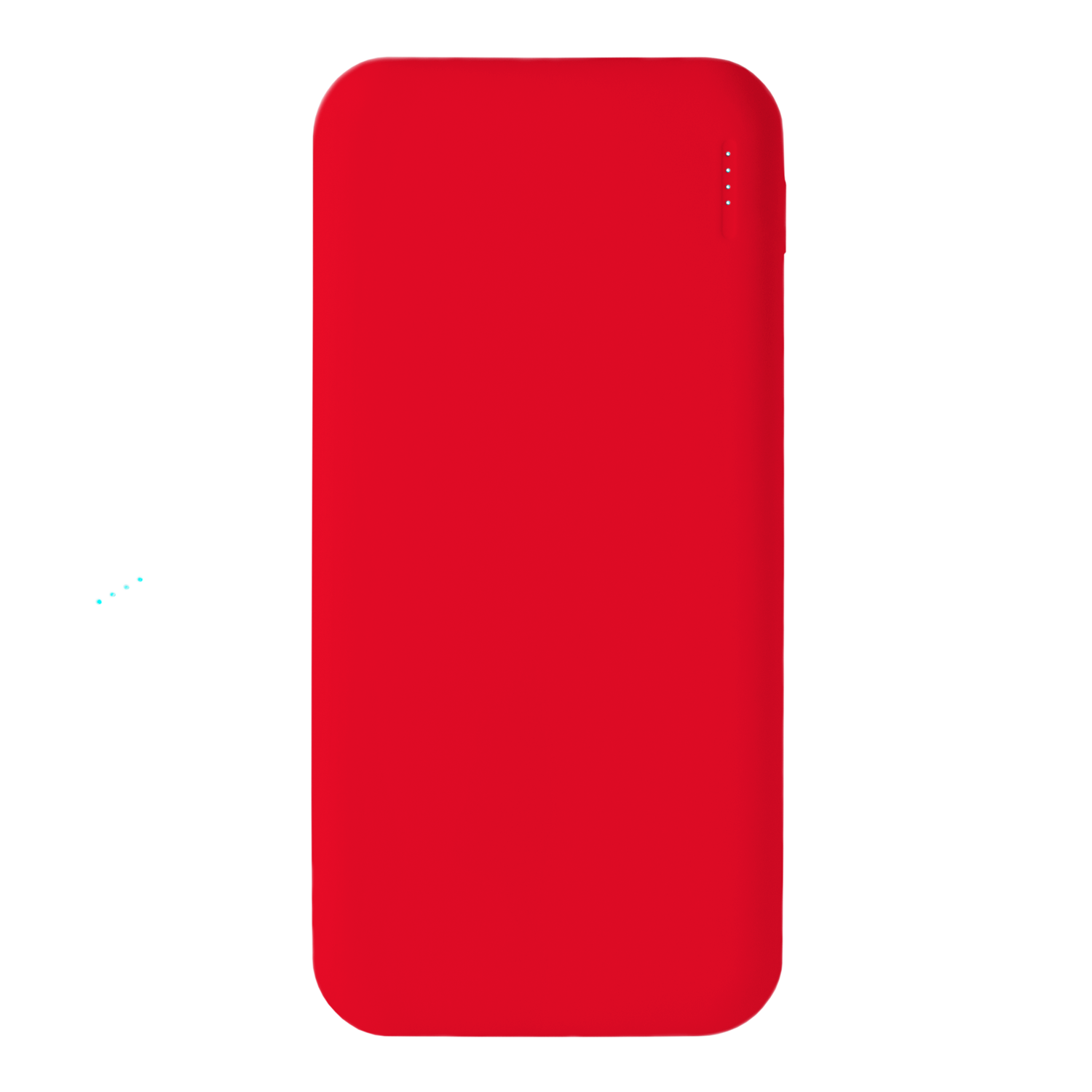 Внешний аккумулятор с подсветкой Luce 10000 mAh, красный