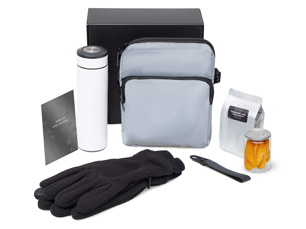 Подарочный набор Re:m. Step с термосом, перчатками и сумкой Подарочный набор Re:m. Step с термосом, перчатками и сумкой