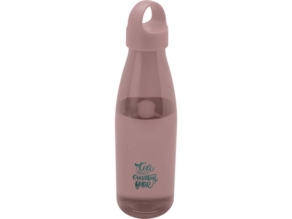 Bergen бутылка для воды объемом 800 мл из переработанной пластмассы, пыльно-розовый
