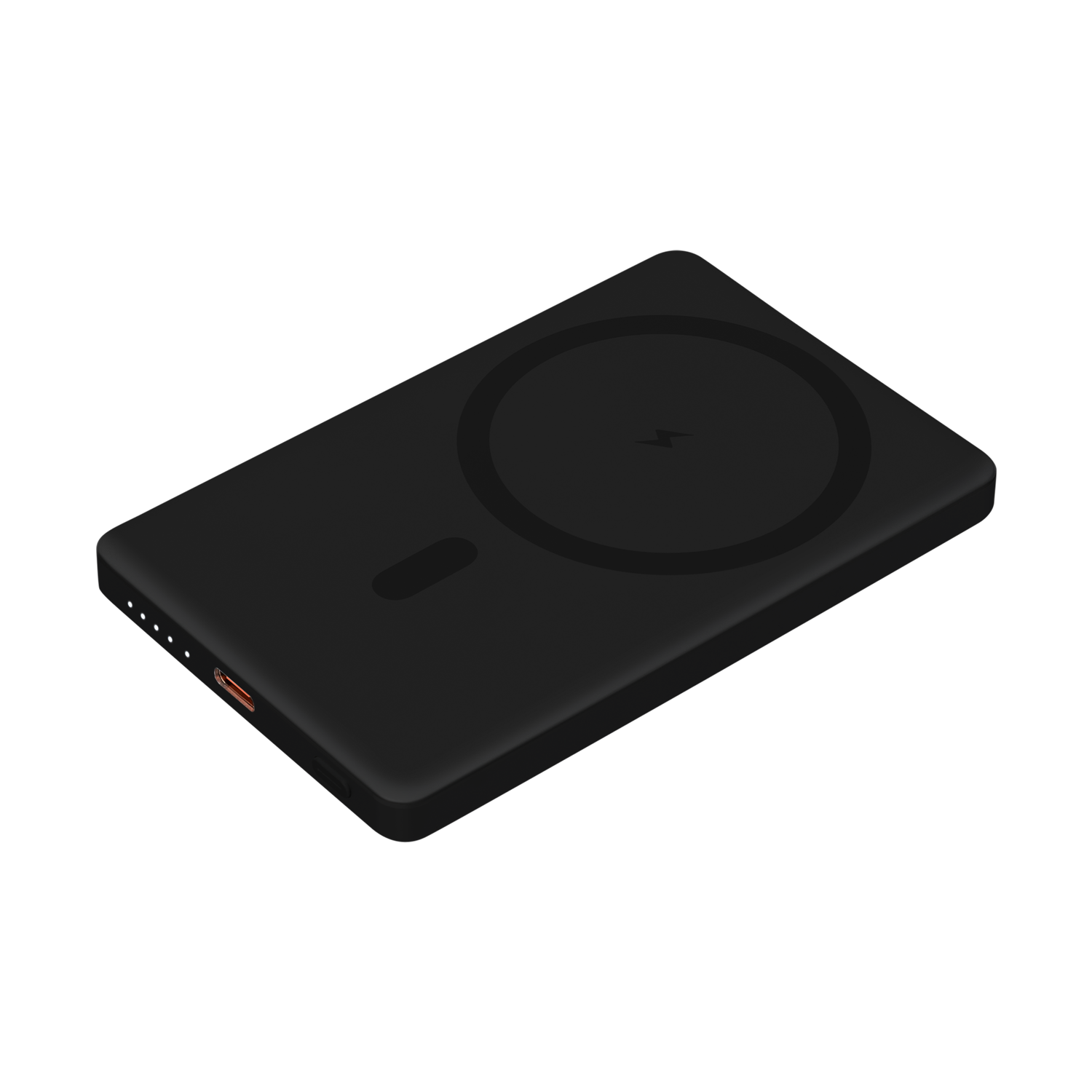 Внешний аккумулятор Атлантис (Atlantis) PD 5000mAh с функцией беспроводной зарядки 15W, черный Внешний аккумулятор Атлантис (Atlantis) PD 5000mAh с функцией беспроводной зарядки 15W, черный