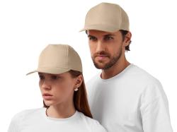 Бейсболка Poly 5-ти панельная 120 гр, песочный